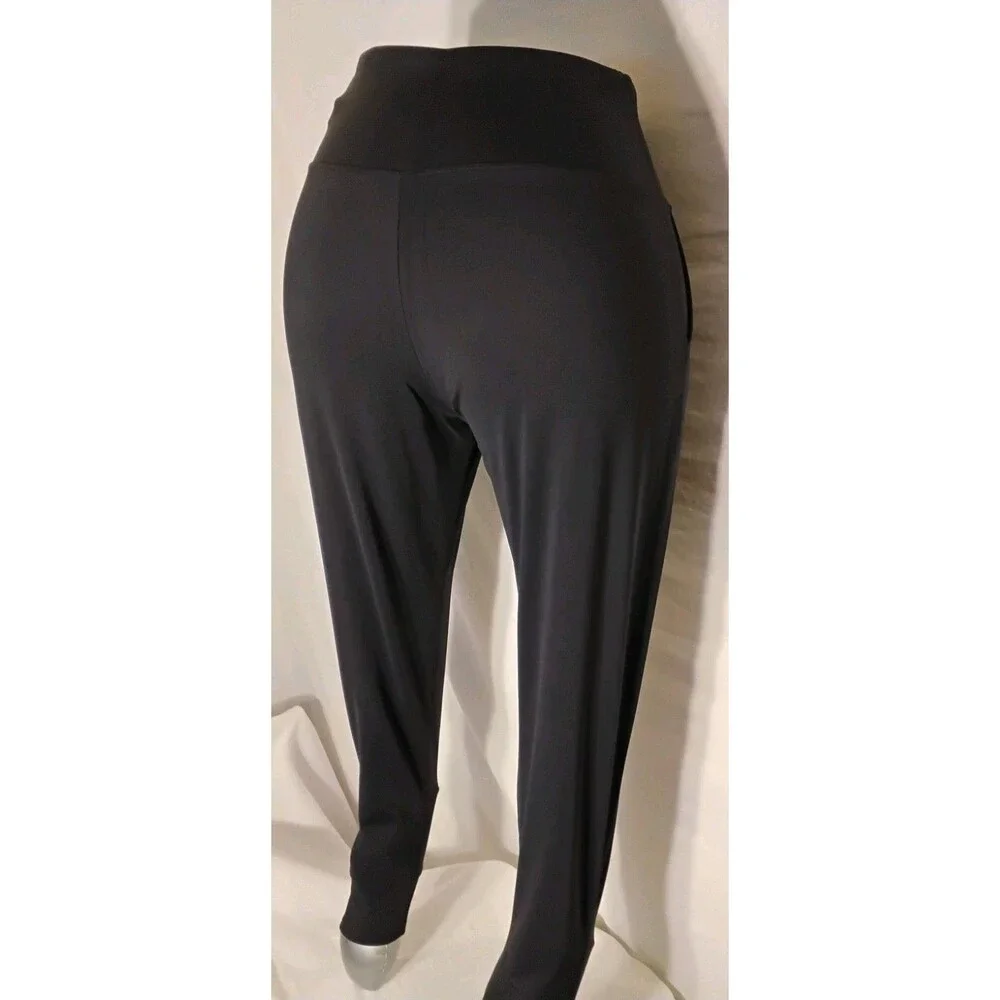 The Gym People Thick High Waist Black Yoga Pants with Pockets New Small